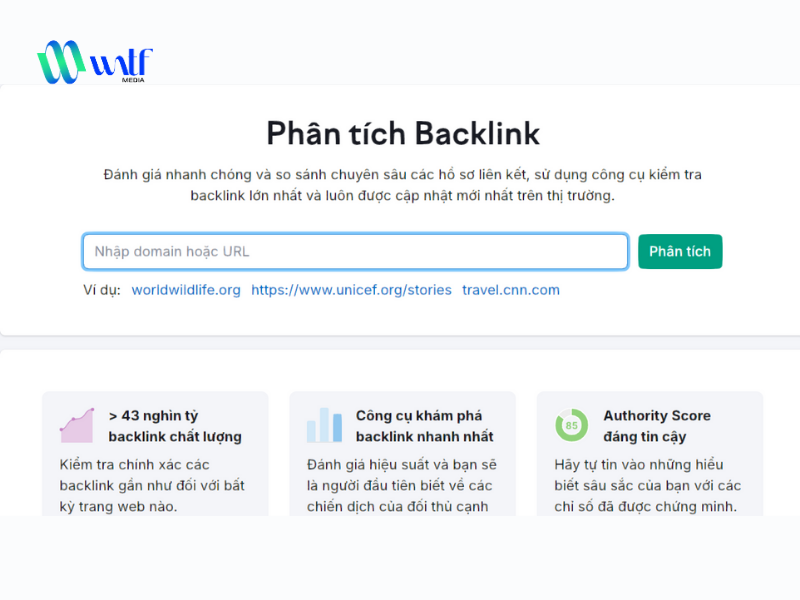 Phân tích backlink bằng SEMrush Phân tích backlink bằng SEMrush