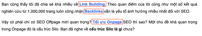 Inbound Link là gì? Cách sử dụng hiệu quả trong SEO 3 Contextual internal link là các liên kết được chèn vào trong nội dung văn bản của bài viết hoặc trang
