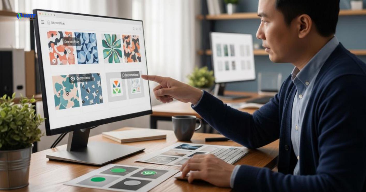 Khi nào không cần alt: hình trang trí và ảnh phụ trợ