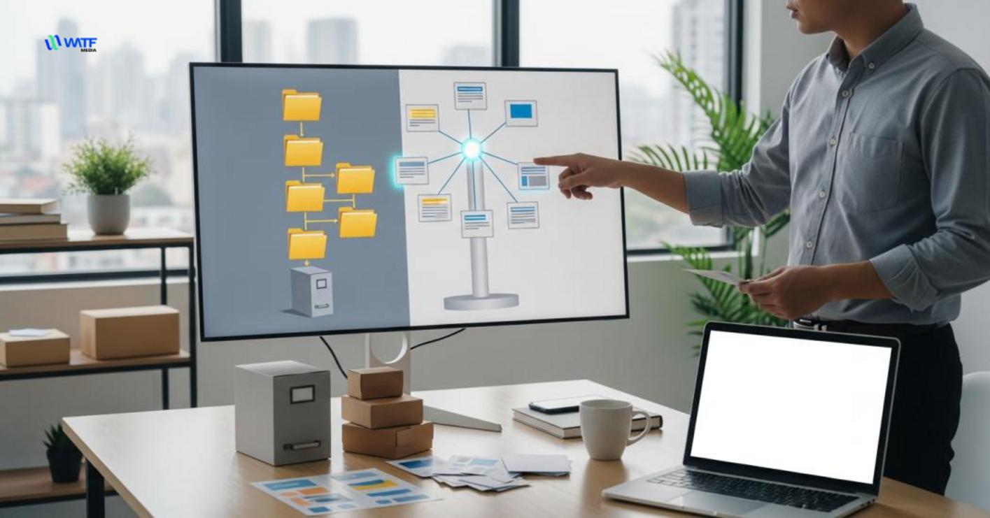 Phân loại silo: vật lý, ảo và biến thể (silo vs topic cluster)