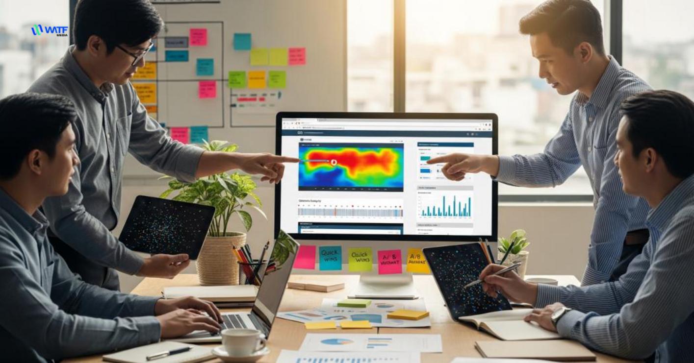 Kế hoạch hành động 30/60/90 cho đội ux & marketing khi triển khai crazy egg