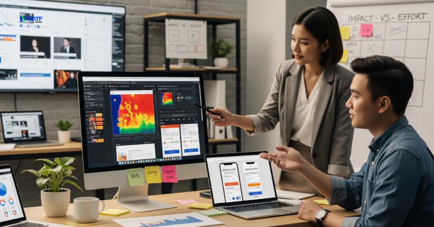 Dùng crazy egg để tối ưu hóa chuyển đổi: a/b testing & ưu tiên cải tiến