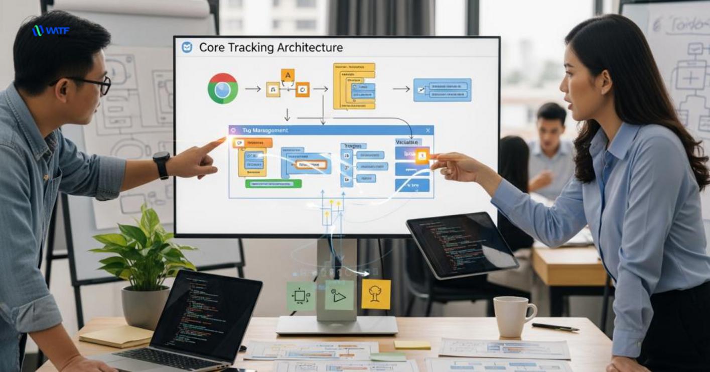 Thành phần cốt lõi trong hệ thống tracking gồm tags, triggers, variables và dataLayer Thành phần cốt lõi trong hệ thống tracking gồm tags, triggers, variables và dataLayer