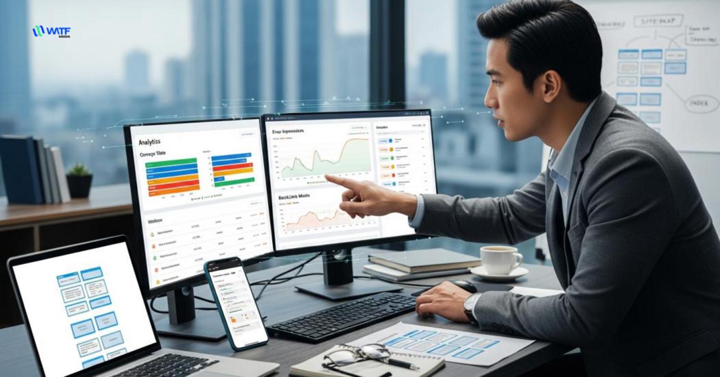 Google Webmaster Tools là nền tảng trung tâm để phát hiện lỗi index, theo dõi coverage và đánh giá tác động lên uy tín thương hiệu Google Webmaster Tools là nền tảng trung tâm để phát hiện lỗi index, theo dõi coverage và đánh giá tác động lên uy tín thương hiệu