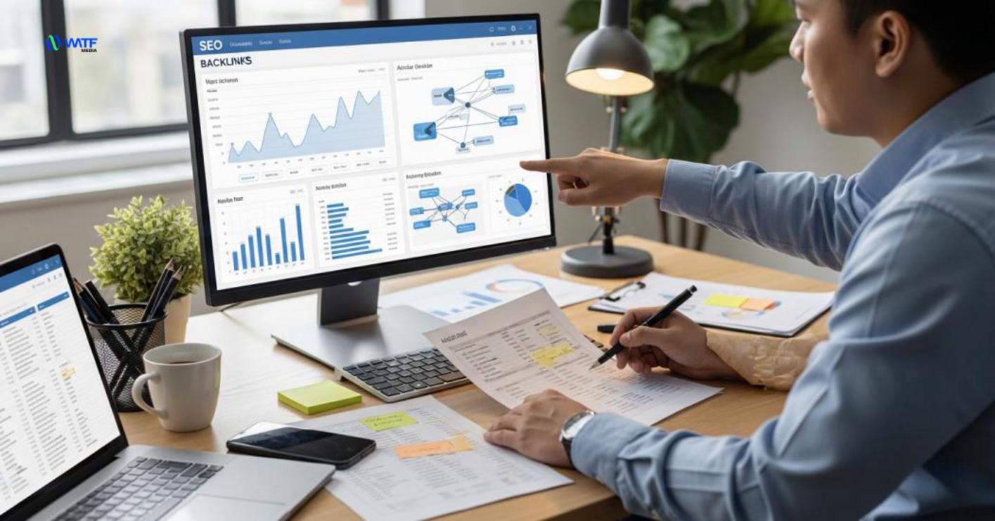 KPI cần theo dõi bao gồm growth, DR/DA, referral sessions, chất lượng linking domains và phân bố anchor text