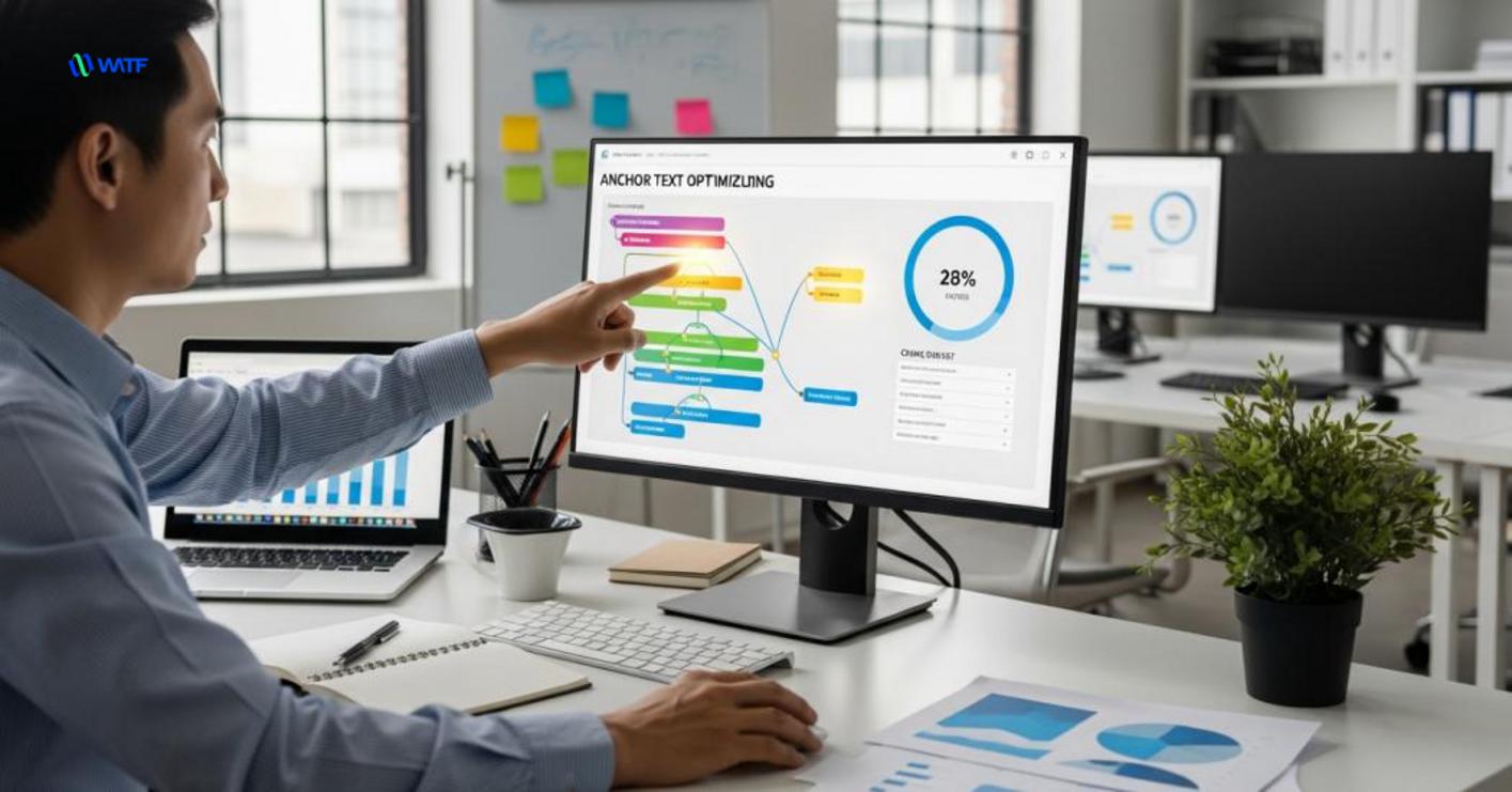 Anchor text optimization là bước quan trọng tạo tín hiệu rõ ràng cho crawler trong quá trình backlink indexing process