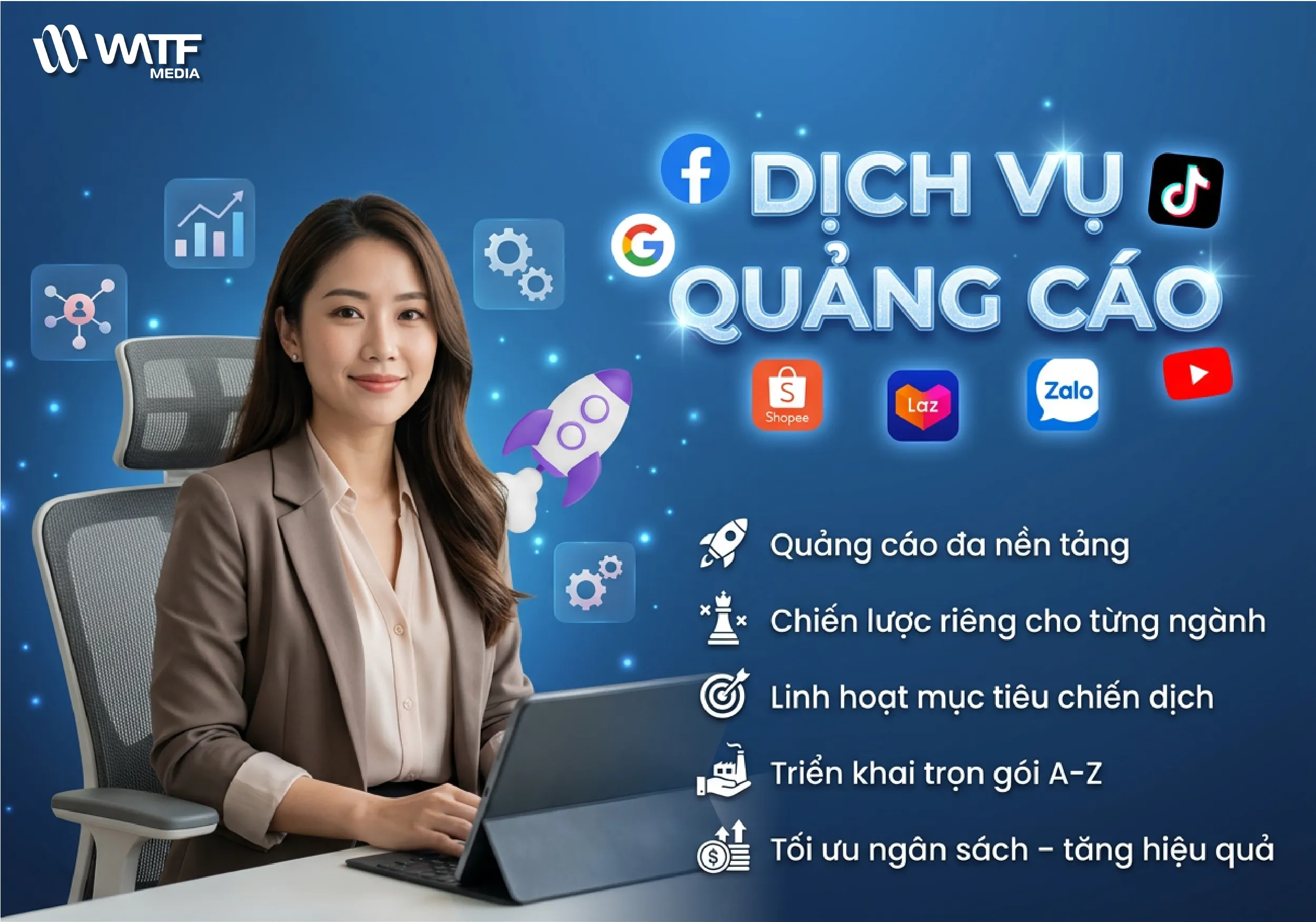 Với dịch vụ quảng cáo đa kênh, doanh nghiệp có thể tiếp cận khách hàng một cách toàn diện