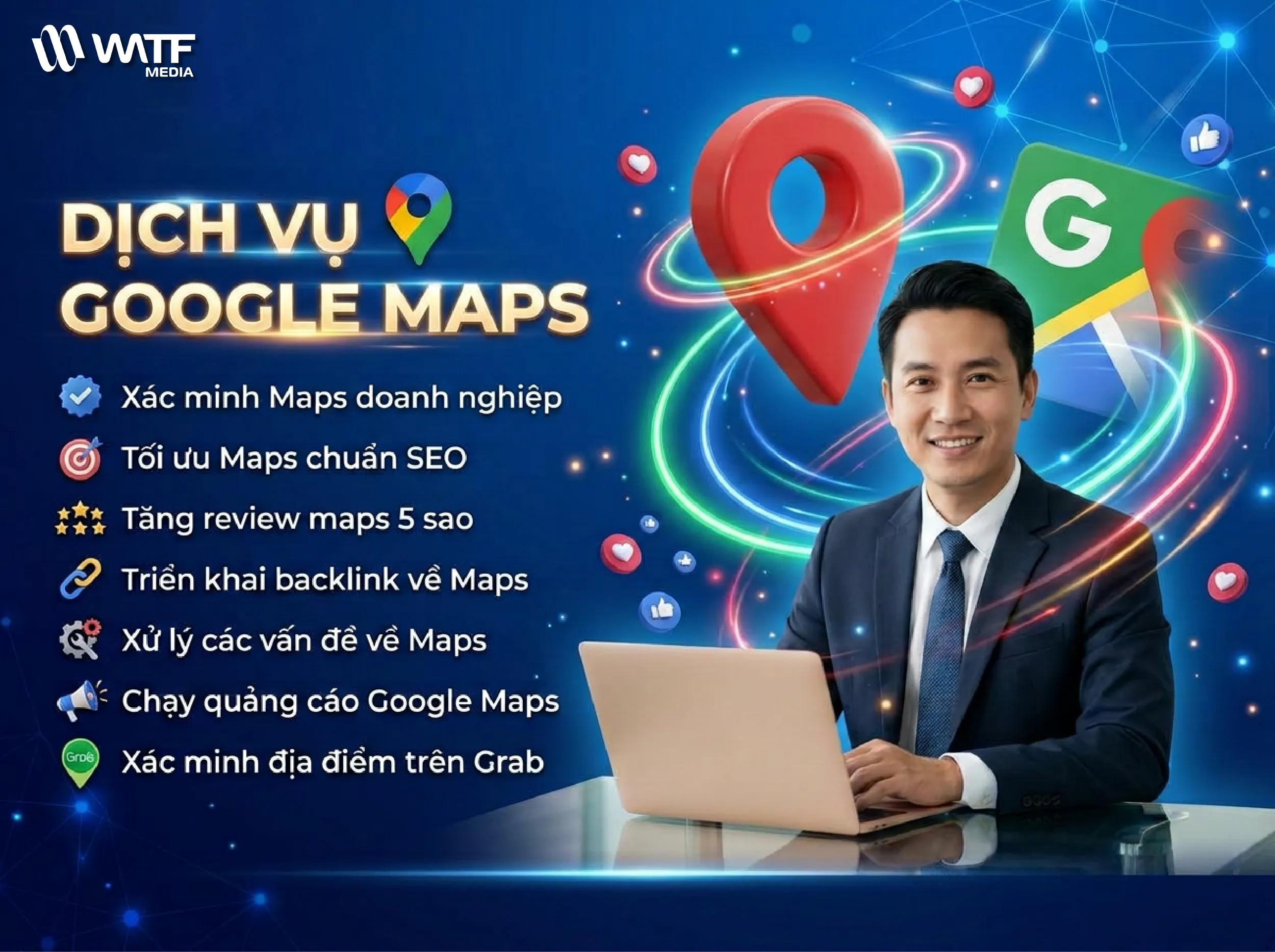 WATF MEDIA giúp doanh nghiệp của bạn luôn nổi bật và thu hút trên Google Maps