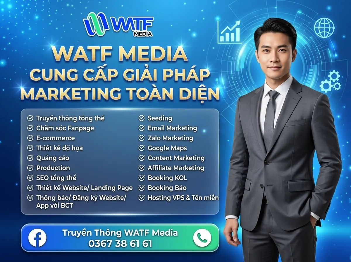 WATF triển khai đa dạng các hạng mục Marketing tùy theo thỏa thuận của doanh nghiệp