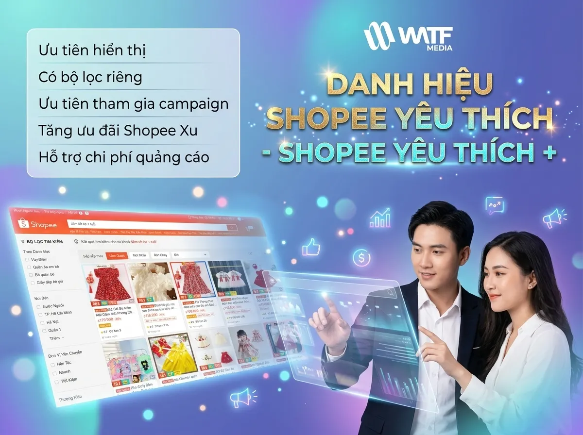 Shop Yêu Thích và Yêu Thích+ giúp tăng traffic, ưu tiên hiển thị và hỗ trợ bán hàng, nâng cao doanh thu rõ rệt