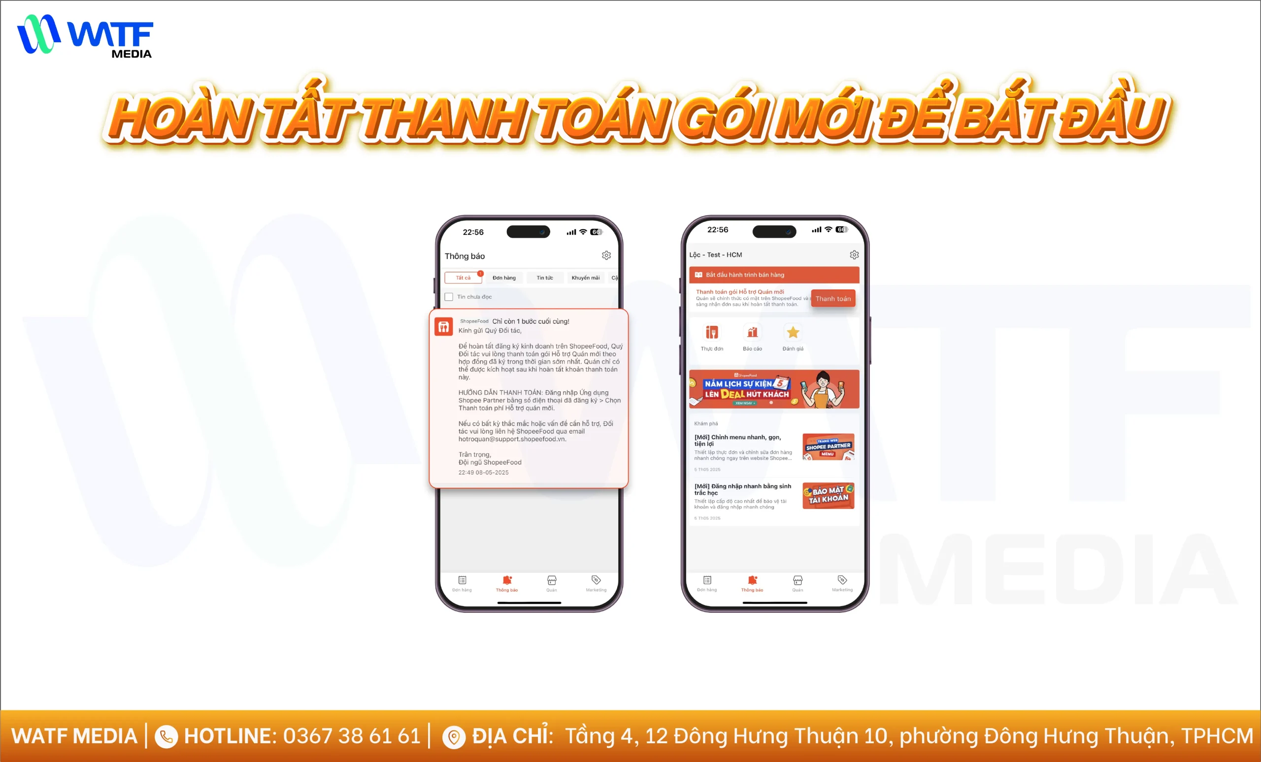 Sau khi duyệt, quán nhận thông báo và có thể theo dõi trạng thái để chính thức bắt đầu kinh doanh trên ShopeeFood Sau khi duyệt, quán nhận thông báo và có thể theo dõi trạng thái để chính thức bắt đầu kinh doanh trên ShopeeFood