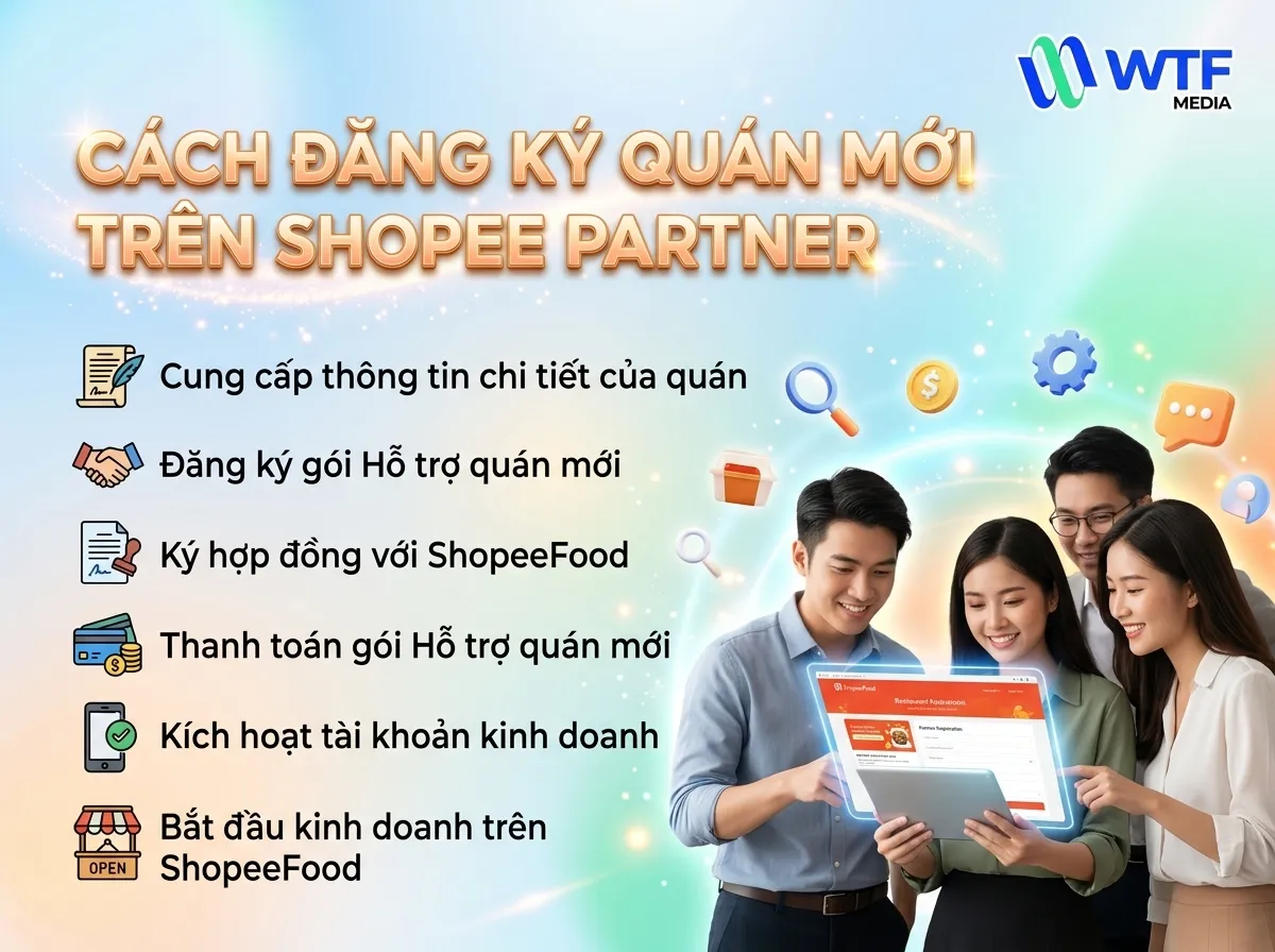 Hướng dẫn đăng ký quán mới trên ShopeeFood Hướng dẫn đăng ký quán mới trên ShopeeFood