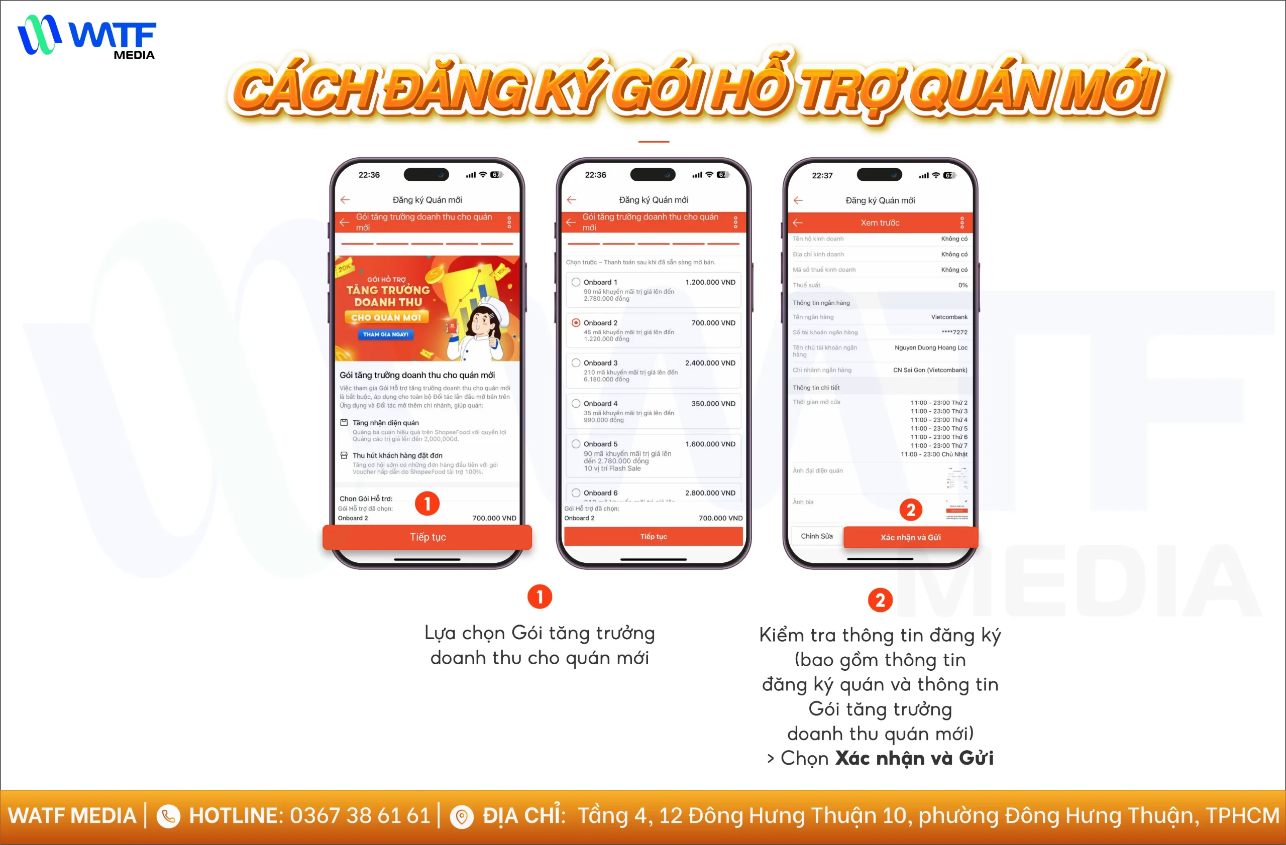 Gói hỗ trợ quán mới mang lại lợi thế hiển thị, giúp tăng nhận diện thương hiệu và thúc đẩy đơn hàng ngay từ đầu Gói hỗ trợ quán mới mang lại lợi thế hiển thị, giúp tăng nhận diện thương hiệu và thúc đẩy đơn hàng ngay từ đầu