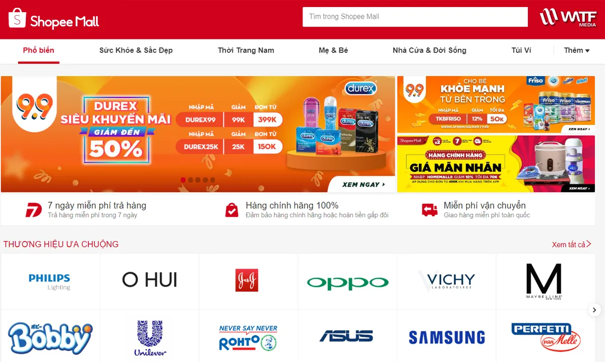 Shopee Mall là phân khúc cao cấp trên sàn, cam kết sản phẩm chính hãng và nâng cao độ tin cậy thương hiệu Shopee Mall là phân khúc cao cấp trên sàn, cam kết sản phẩm chính hãng và nâng cao độ tin cậy thương hiệu