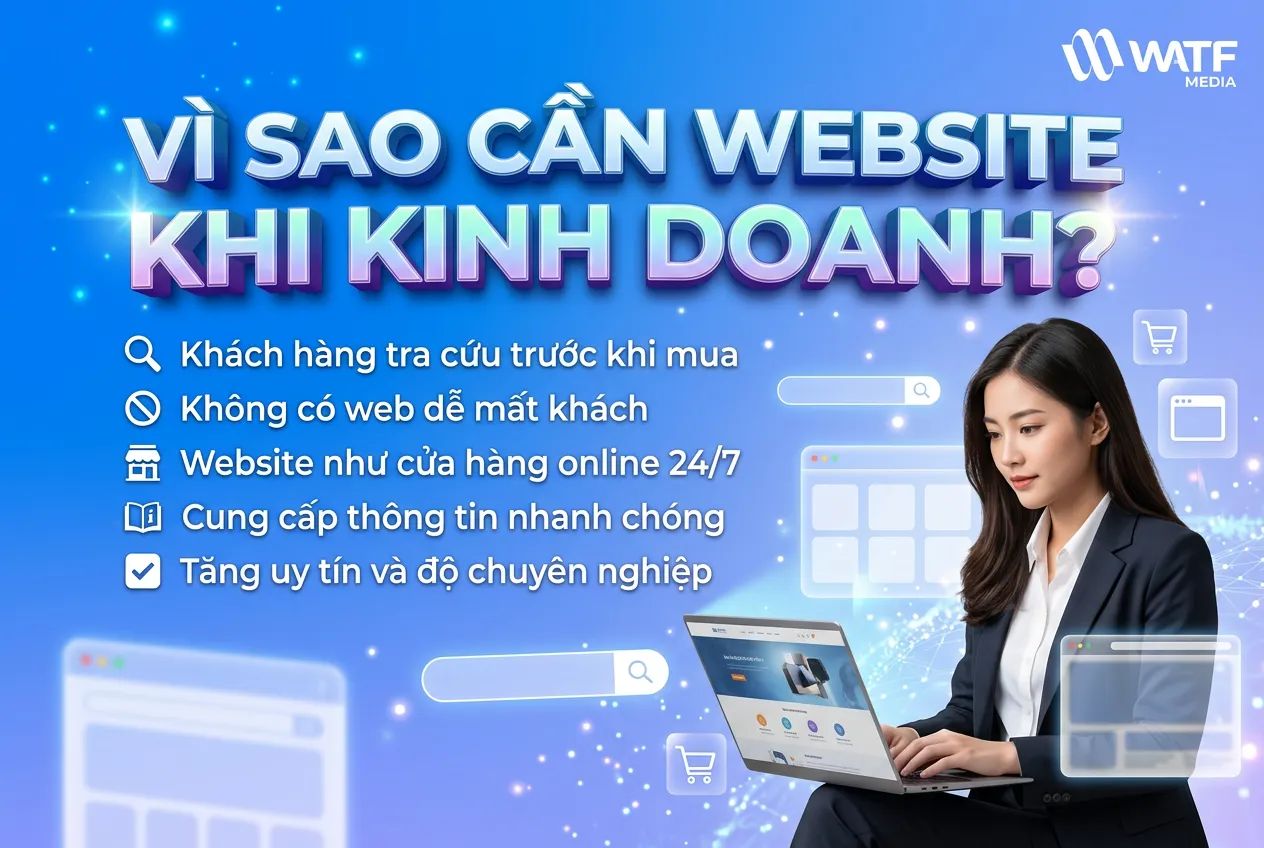 Website giúp doanh nghiệp tiếp cận khách hàng trên Google, hoạt động 24/7 và xây dựng uy tín thương hiệu chuyên nghiệp