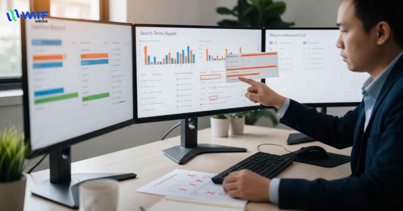 Quy trình xác định và thêm từ khóa phủ định (lọc tìm kiếm không liên quan)