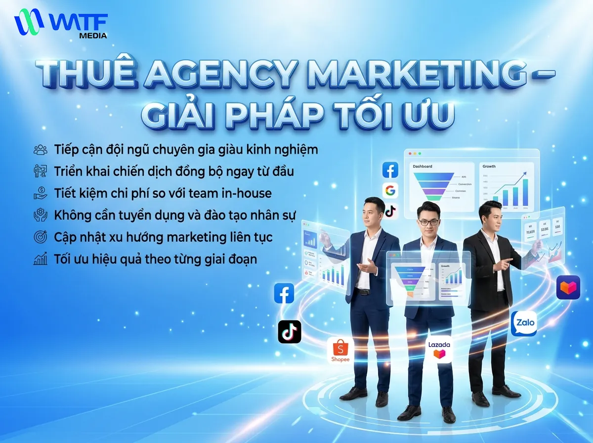 Hợp tác Agency giúp doanh nghiệp tăng hiệu quả Marketing mà không cần xây dựng đội ngũ nội bộ