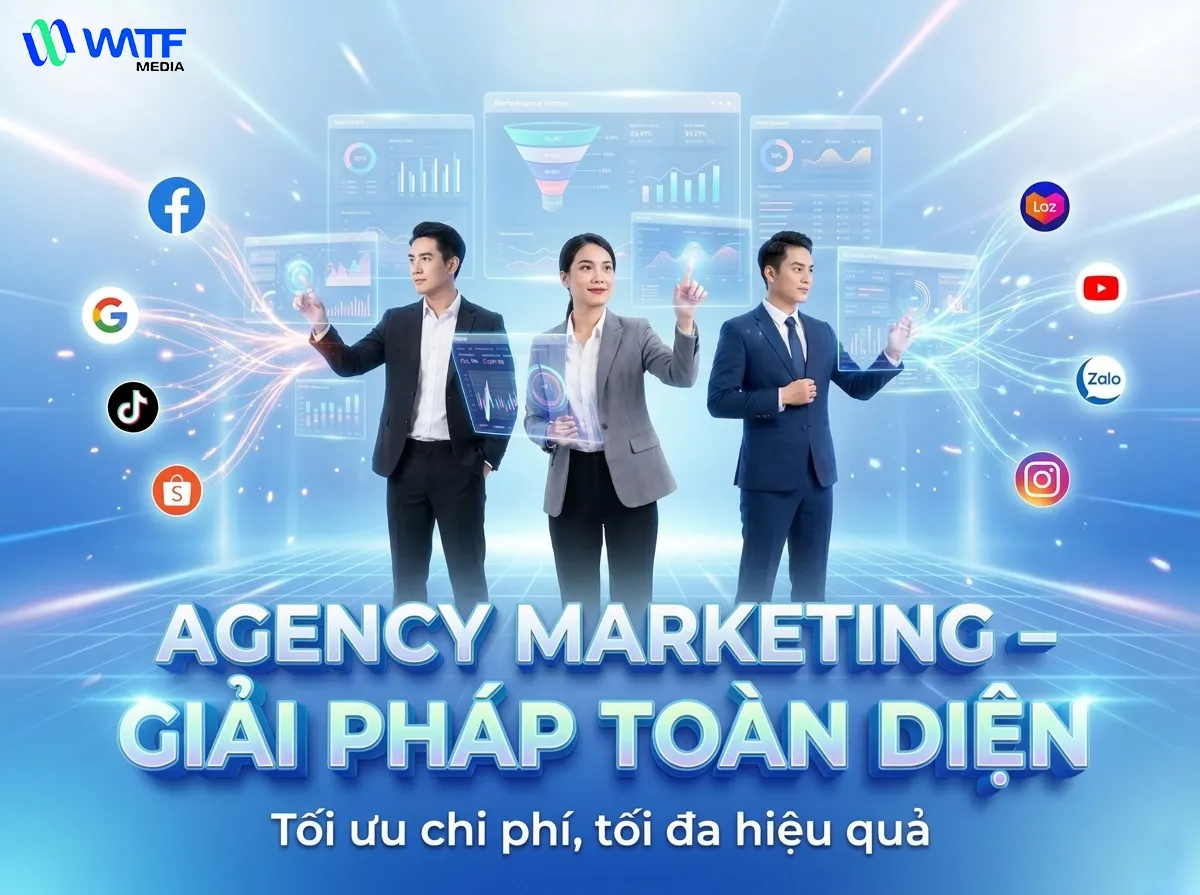 Agency hoạt động như phòng marketing thuê ngoài, triển khai chiến lược và tối ưu hiệu quả kinh doanh