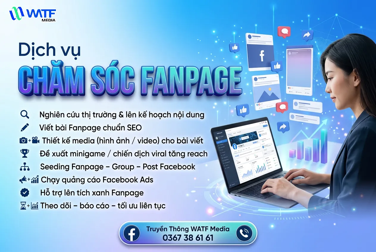 Dịch vụ Chăm sóc Fanpage giúp duy trì tương tác và xây dựng cộng đồng khách hàng trung thành