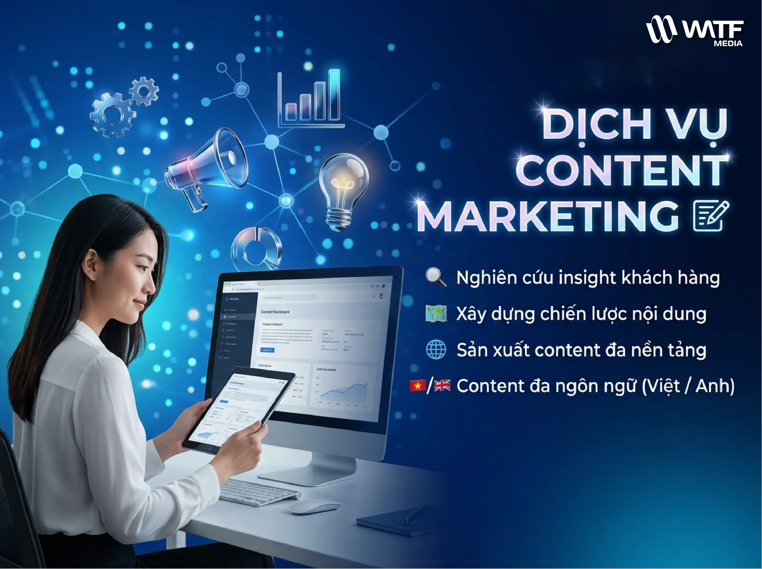 WATF MEDIA cung cấp dịch vụ Content Marketing