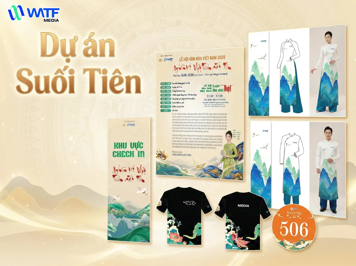WATF MEDIA triển khai nhiều thiết kế quảng bá cho Suối Tiên WATF MEDIA triển khai nhiều thiết kế quảng bá cho Suối Tiên