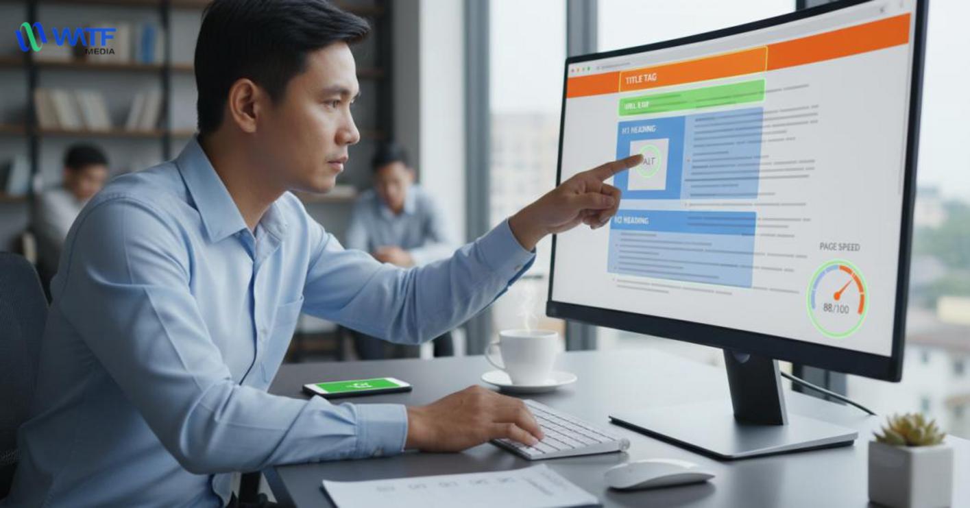 Seo onpage (SEO onsite) là tập hợp kỹ thuật tối ưu trên trang để công cụ tìm kiếm hiểu và đánh giá nội dung chính xác hơn