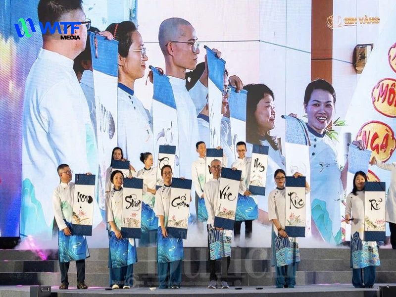 WATF Media đồng hành cùng chương trình, đóng góp 15 thư pháp gia lan tỏa giá trị văn hóa.