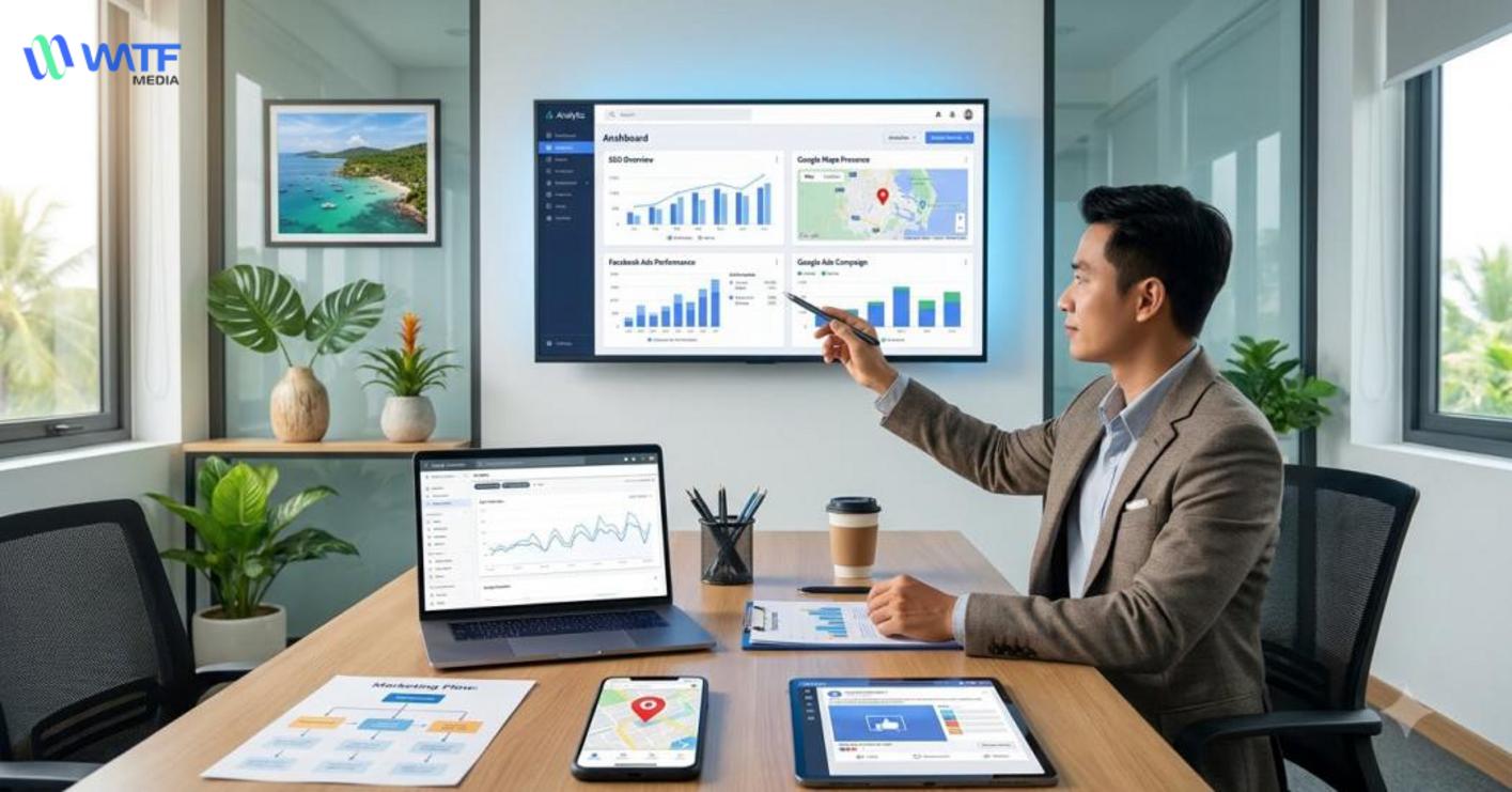 Marketing tổng thể Phú Quốc kết hợp nhiều kênh để giúp khách hàng dễ tìm thấy, ghi nhớ và quay lại. Marketing tổng thể Phú Quốc kết hợp nhiều kênh để giúp khách hàng dễ tìm thấy, ghi nhớ và quay lại.