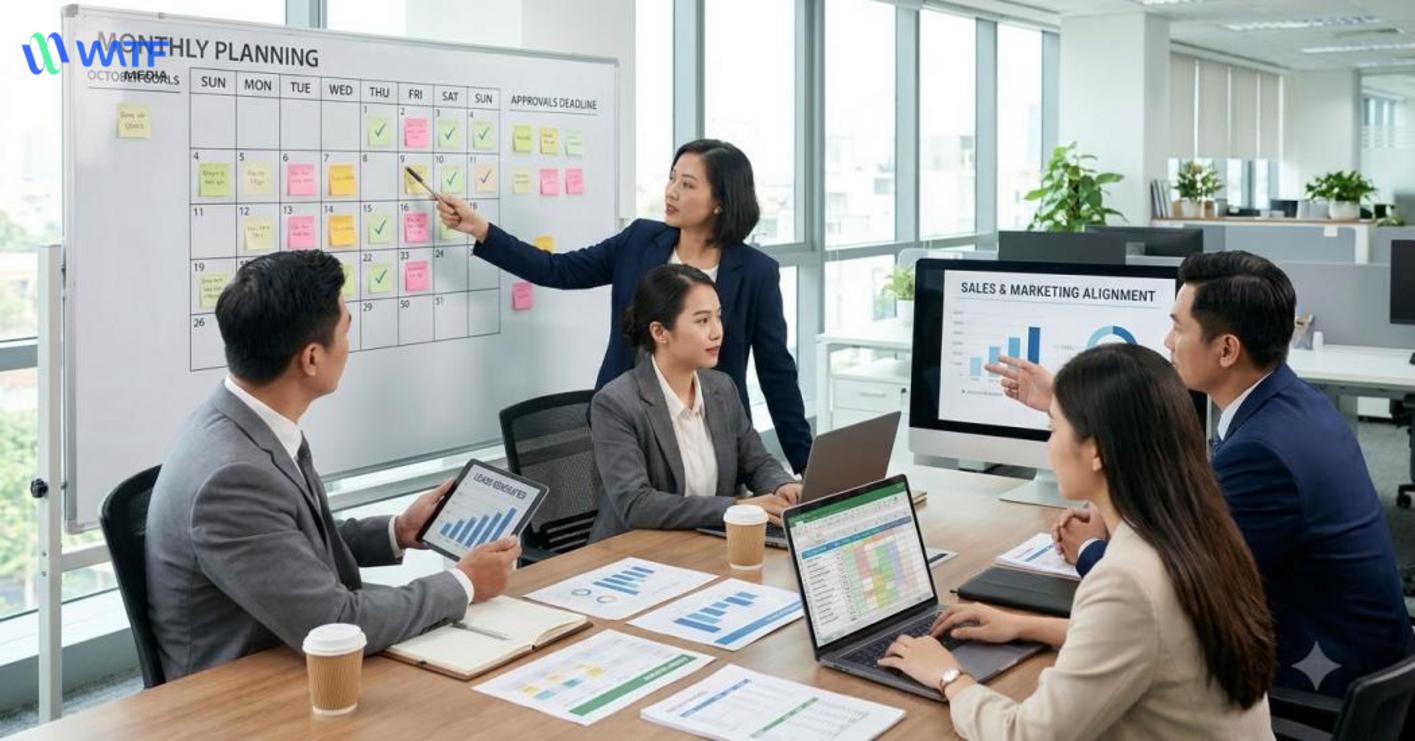 Phối hợp nội bộ hiệu quả và quy trình rõ ràng giúp vận hành phòng marketing thuê ngoài ổn định, minh bạch. Phối hợp nội bộ hiệu quả và quy trình rõ ràng giúp vận hành phòng marketing thuê ngoài ổn định, minh bạch.