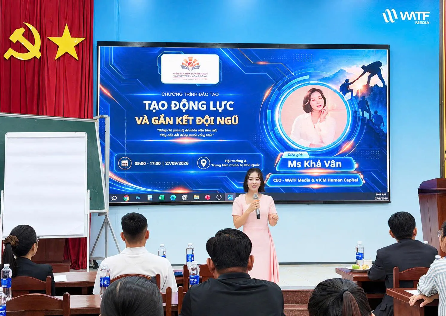 Từ 25–27/9/2026, Giám đốc Khả Vân diễn diễn giả hai chương trình về AI và đội ngũ tại Phú Quốc. Từ 25–27/9/2026, Giám đốc Khả Vân diễn diễn giả hai chương trình về AI và đội ngũ tại Phú Quốc.