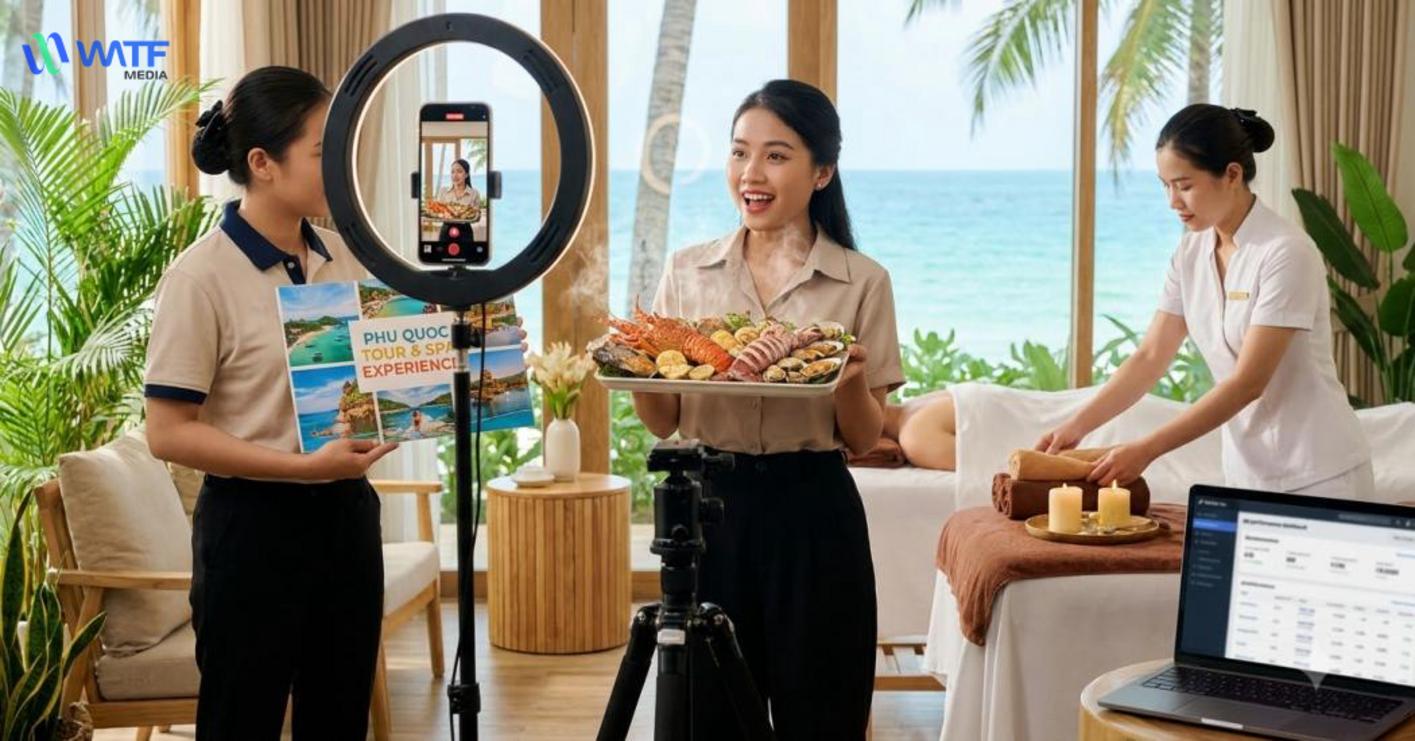 Ứng dụng tiktok ads cho tour, f&b và dịch vụ làm đẹp