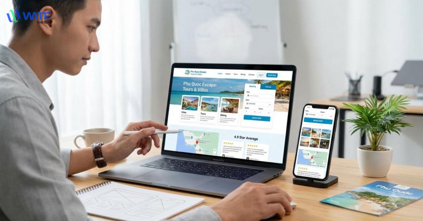 Website Phú Quốc tối ưu trải nghiệm, chuyển đổi và nhu cầu booking của khách hàng