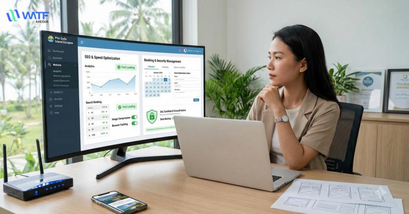 Website Phú Quốc cần tối ưu SEO, tốc độ, bảo mật và vận hành ổn định cho doanh nghiệp