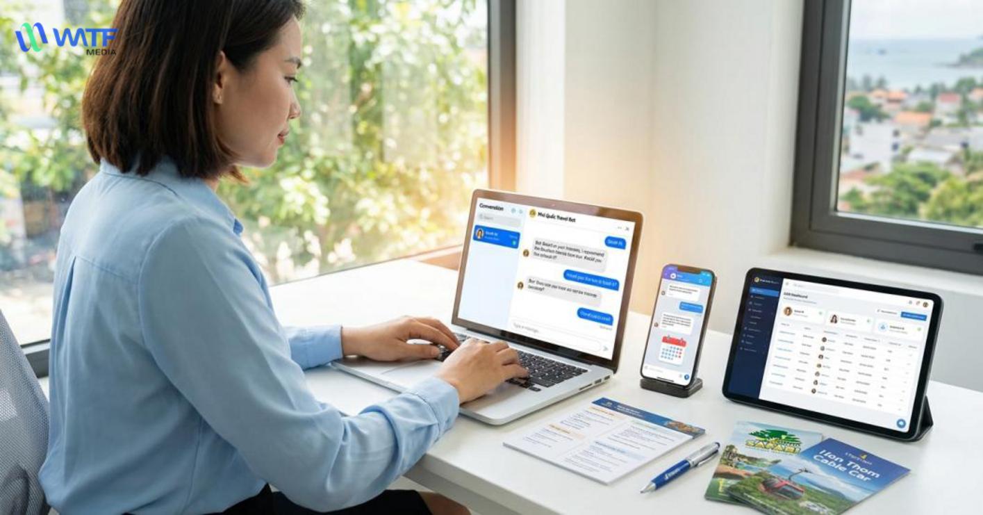 Ứng dụng chatbot ai để tăng khả năng tư vấn và chốt booking Ứng dụng chatbot ai để tăng khả năng tư vấn và chốt booking