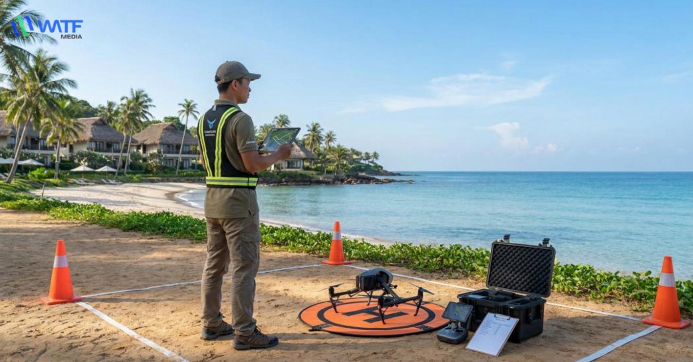 Quy trình triển khai video flycam an toàn tại phú quốc Quy trình triển khai video flycam an toàn tại phú quốc